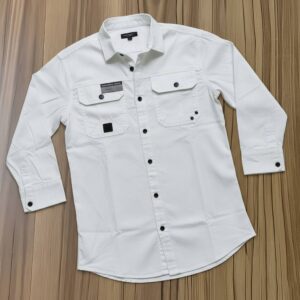 Most Demanding & Unique Kaizer Cotton Shirt (White)
